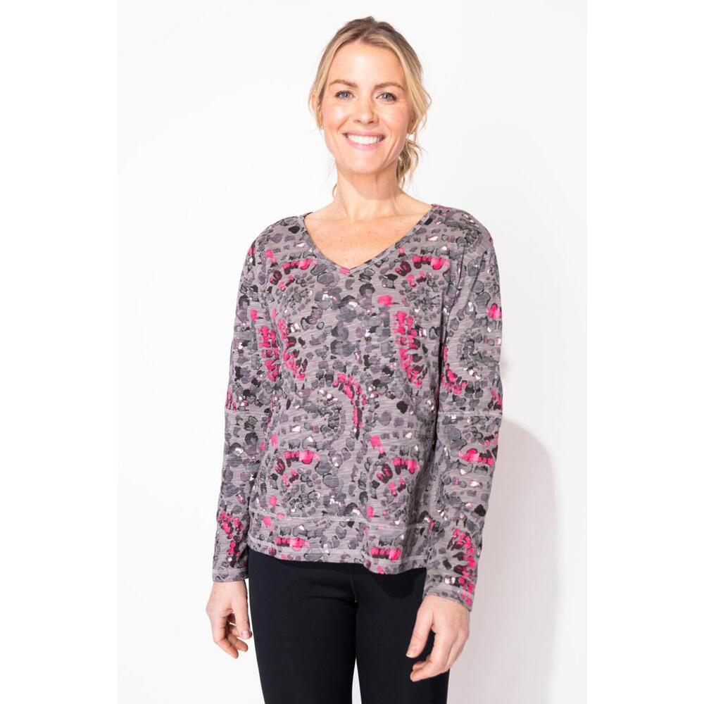 Cotton Slub Kaleidescope High Lo Tee